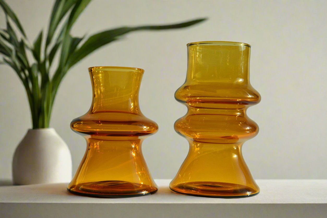 4 Piece Vase set - Golden Drop