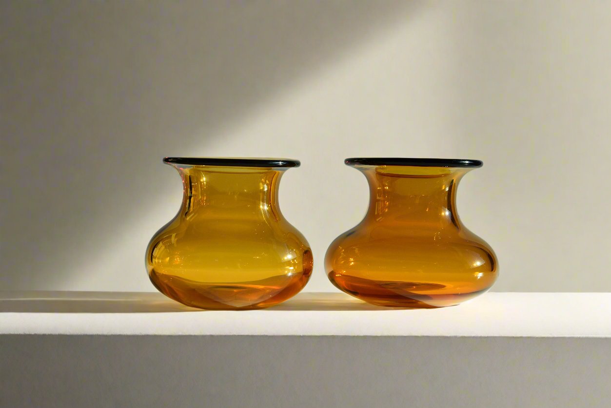 4 Piece Vase set - Golden Drop