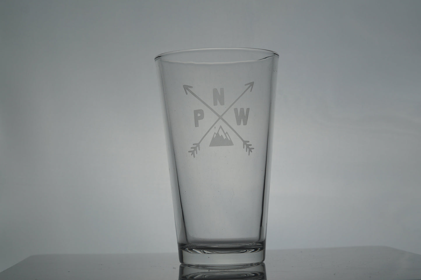 PNW Arrow Pint Glass