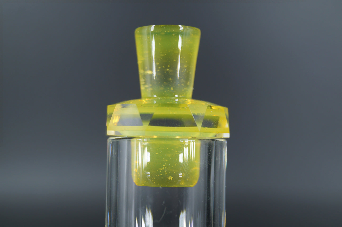 Faceted Vortex Halo Cap - Exp. #169 Transparent Yellow
