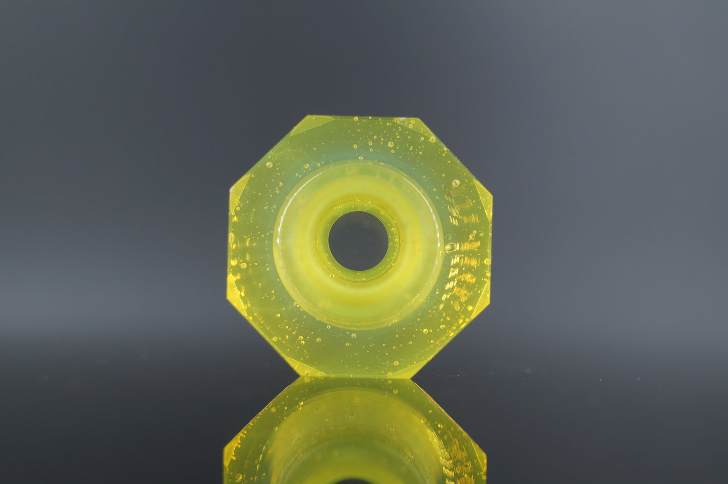 Faceted Vortex Halo Cap - Exp. #169 Transparent Yellow