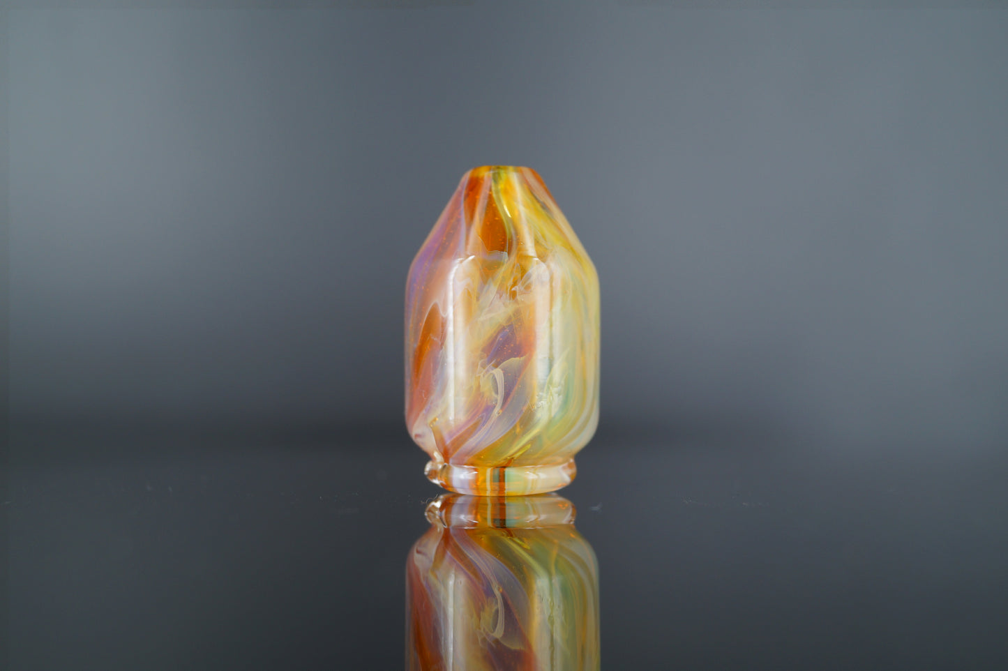 Pivot Spinner Top - Yellow/Amber Marbled *UV*
