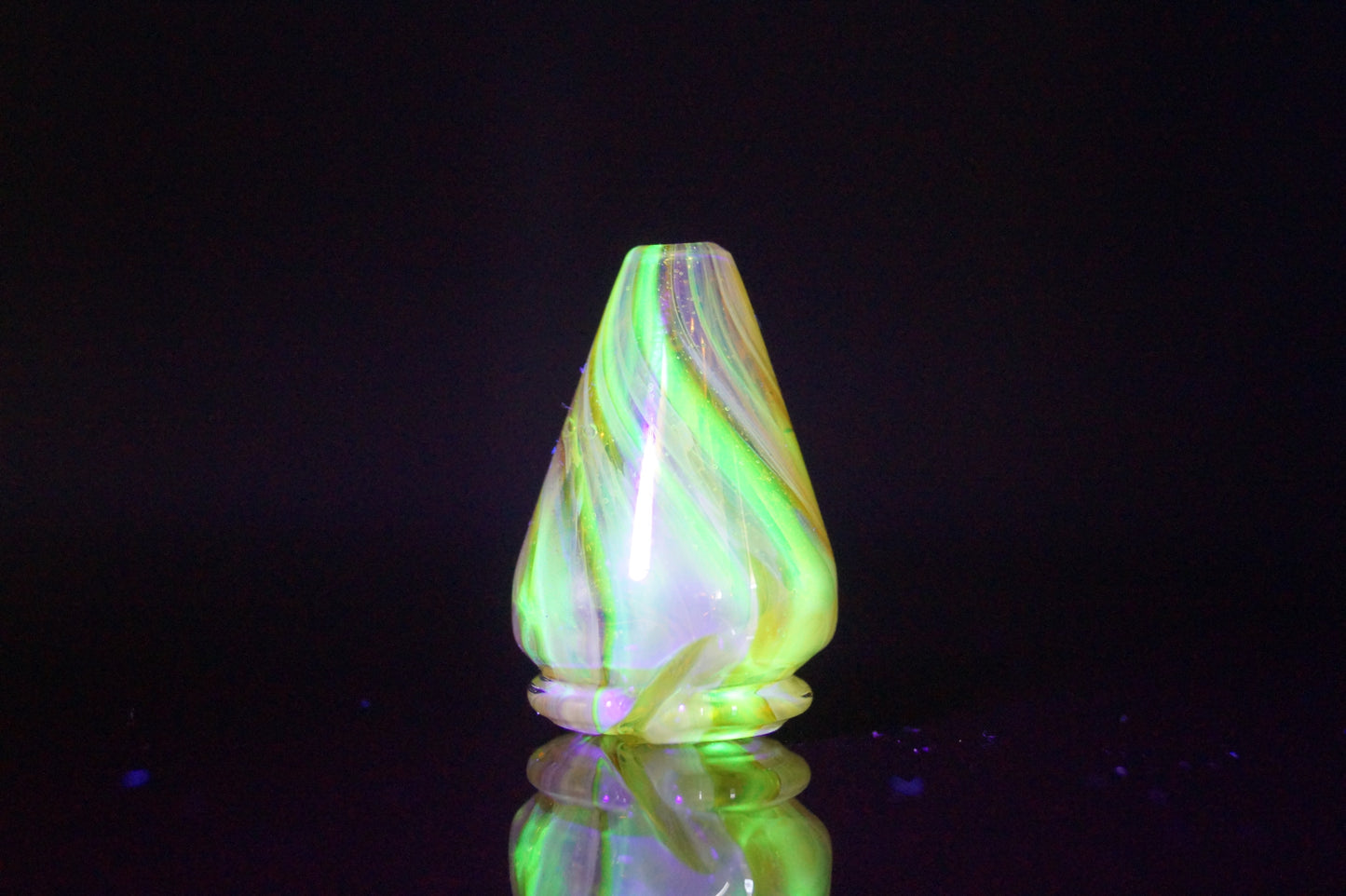 Pivot Spinner Top - Marbled Yellow Amber *UV*