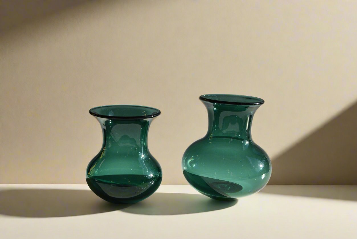 4 Piece Vase set  - Dark Emerald