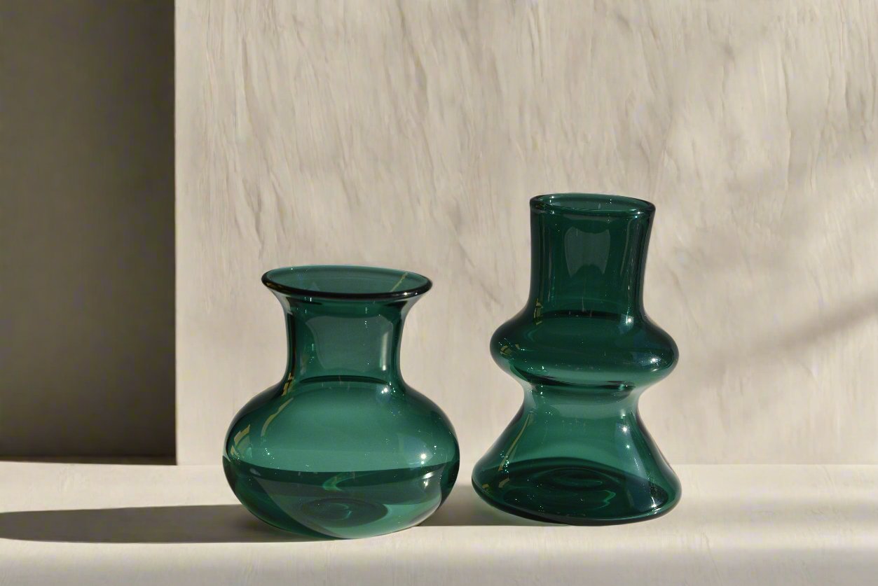 4 Piece Vase set  - Dark Emerald