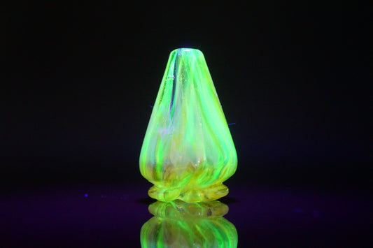 Pivot Spinner Top - Marbled Yellow Amber *UV*