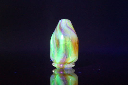 Pivot Spinner Top - Marbled Yellow Amber *UV*