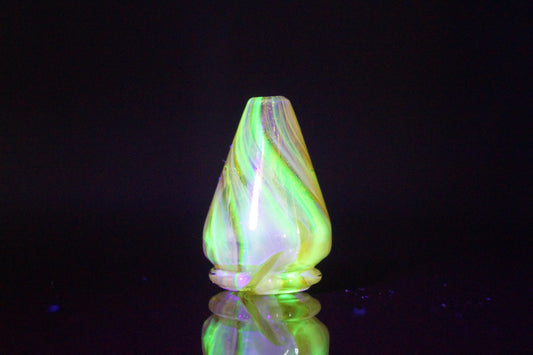 Pivot Spinner Top - Marbled Yellow Amber *UV*