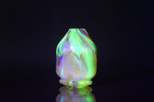 Pivot Spinner Top - Marbled Yellow Amber *UV*