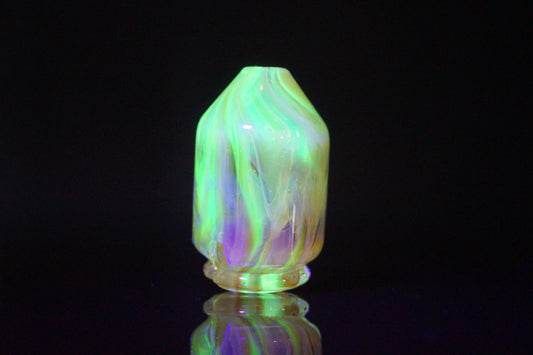 Pivot Spinner Top - Marbled Yellow Amber *UV*