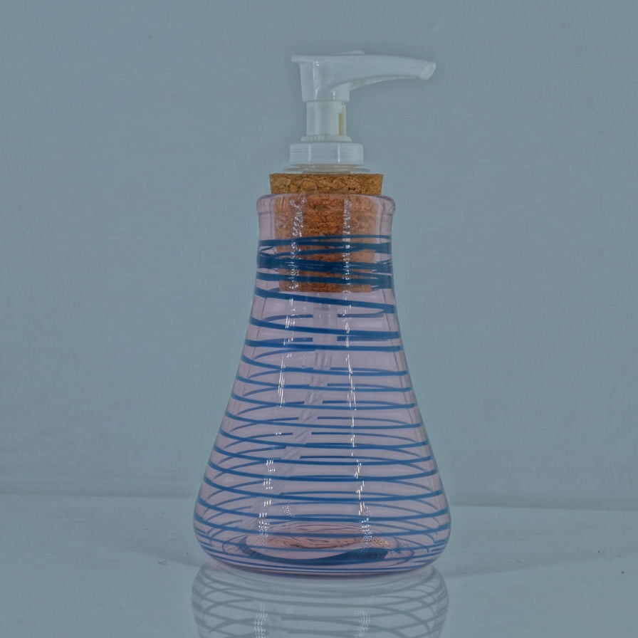 Soap Dispenser - Pink and Navy